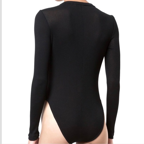 ❌SOLD❌FLEUR DE MAL Henley Black Body Suit - Picture 6 of 6